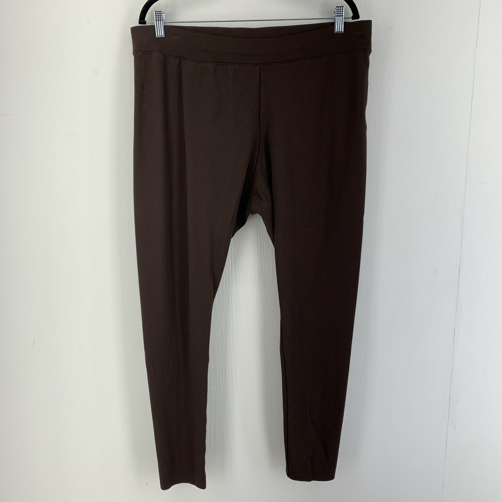 Catherine's Womens 1X Secret Slimmer Knit Leggings Pull On Stretch Comfort Fall